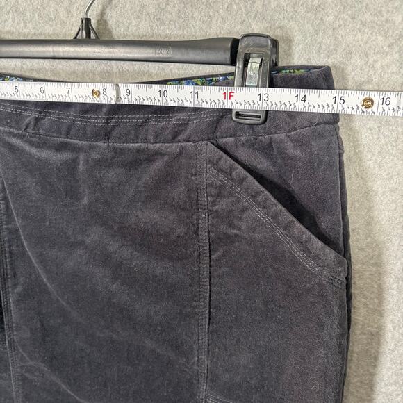 White Stuff Skirt 8 Charcoal Velvet Pencil Academia Career Office Secretary Twee - Picture 5 of 10